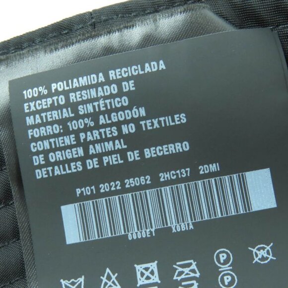 Prada 2 Hc137 re-nylon Triangle Logo Plate Triangle Plate Bucket Hat Black main image 5